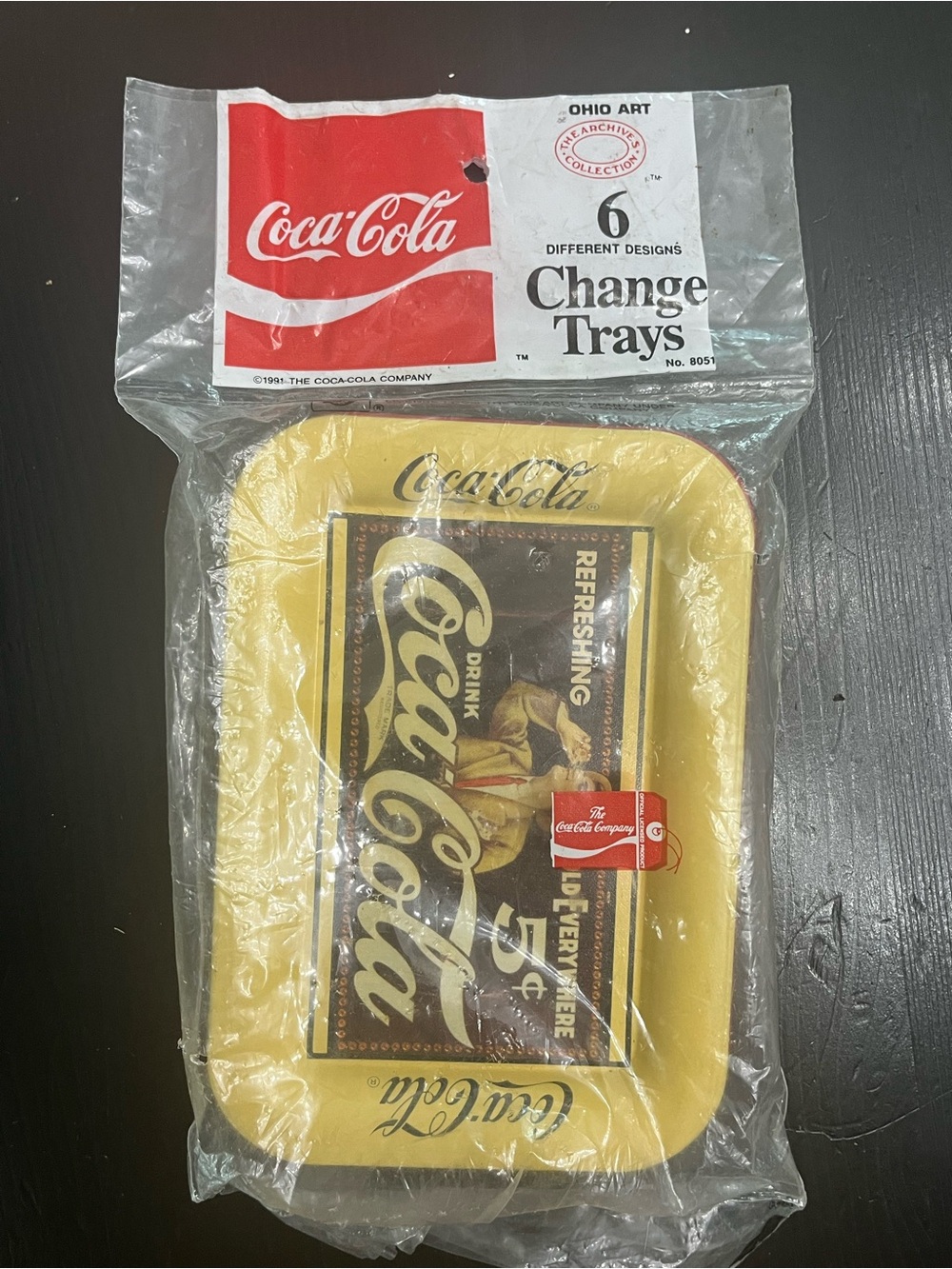 1991 Vintage Coca-Cola Six Different Design Change Trays